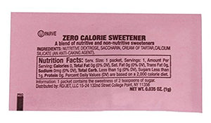 Chef's Quality Sugar Substitute Pink Packets