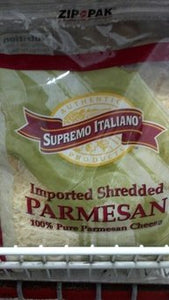 Supremo Italiano Imported Shredded Parmesan Cheese - 5 lb