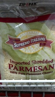 Supremo Italiano Imported Shredded Parmesan Cheese - 5 lb