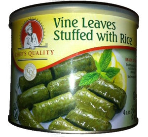 Chef's Quality Gourmet Vine Leaves Stuffed with Rice