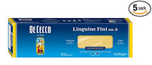 Load image into Gallery viewer, De Cecco Semolina Pasta, Linguine Fini No.8 - 1 lb - 5 Pk