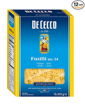 Load image into Gallery viewer, De Cecco Semolina Pasta, Fusilli No.34 - 1 lb - 5 Pk