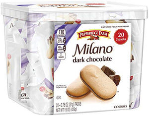 Pepperidge Farm, Milano, Cookies, Dark Chocolate Multi-pack - 15 Oz - 20 Count