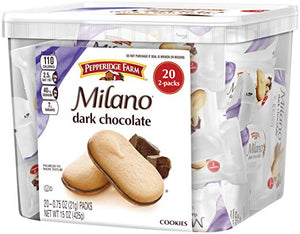 Pepperidge Farm, Milano, Cookies, Dark Chocolate Multi-pack - 15 Oz - 20 Count