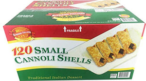 Supremo Italiano Small Cannoli Shells - 120 Count