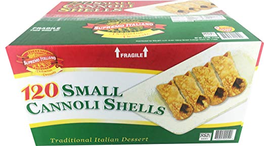 Supremo Italiano Small Cannoli Shells - 120 Count