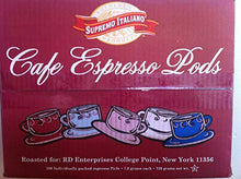 Load image into Gallery viewer, Cafe Espresso Pods (100 Individually Packed Espresso Pods)