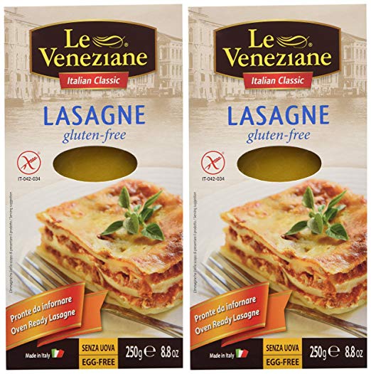 Le Veneziane  Lasagne Sheets Gluten Free - 250g - 2 Pk