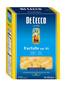 De Cecco Pasta, Farfalle, 16 Ounce (Pack of 5)