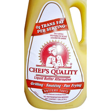 Load image into Gallery viewer, ChefsQ - Butter - Grocery &amp; Gourmet Food:Dairy, Cheese &amp; Eggs:Butter &amp; Margarine - 1 Gallon Liquid Butter Alternative for grill, saute, pan fry, baste, dip NEW - Default Title