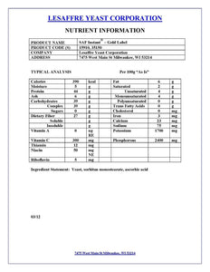 Lesaffre Saf Instant Yeast Gold, 1 Pound, Pack of 3
