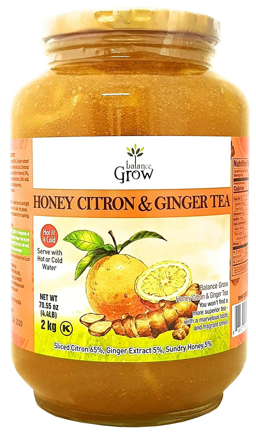 Honey Citron and Ginger Tea