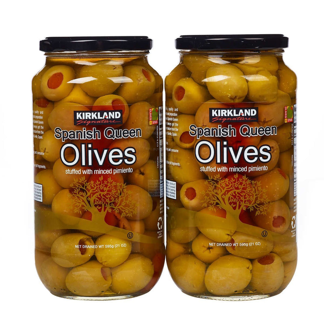 Kirkland Signature Pimento Stuffed Spanish Queen Olives 21 oz.