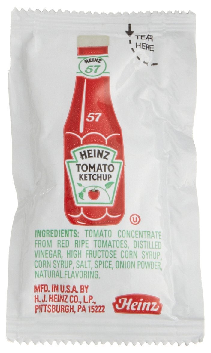 Heinz Tomato Ketchup, 0.32-Ounce Single Serve Packages (Pack of 200)