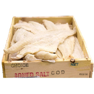 Bacalao - Baccala Dried Salt Cod Without Bone - Approximately 4 Lbs- Excellent Filets