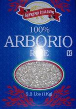 Load image into Gallery viewer, 101 % Arborio Rice Supremo Italiano