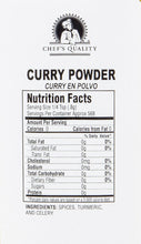 Load image into Gallery viewer, Curry Powder Seasoning with No MSG Added 1 Pound - Chef Quality,16 oz