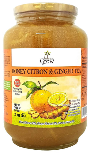 Balance Grow Honey Citron and Ginger Tea 70.55oz (4.4 lbs/2KG)