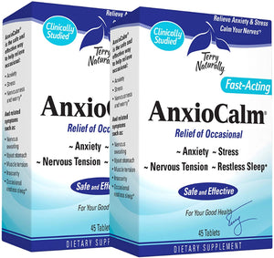 Terry Naturally AnxioCalm (2 Pack) - 40 mg, 45 Tablets -  90 ct 03/23