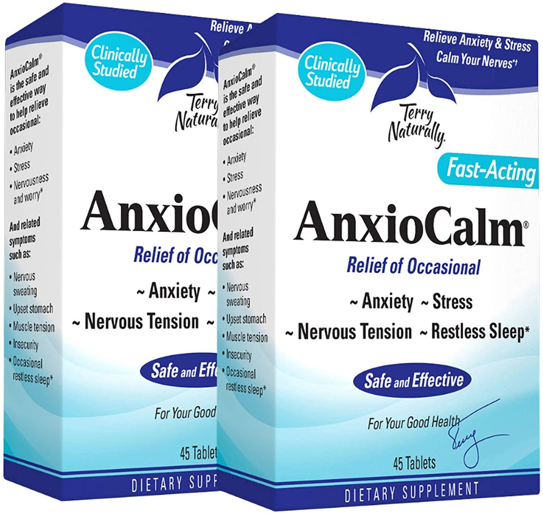 Terry Naturally AnxioCalm (2 Pack) - 40 mg, 45 Tablets -  90 ct 03/23