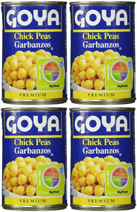 Goya Chick Peas 15.5 Oz | Garbanzos 439g (PACK OF 04)